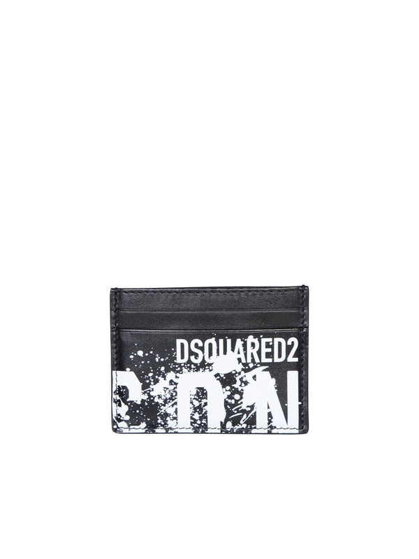 Dsquared2 Splash Icon Printed Card Holder - Men - Piano Luigi