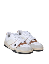 Dsquared2 White And Cognac Leather And Suede Sneakers - Men - Piano Luigi