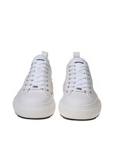 Dsquared2 White Cotton Canvas Sneakers - Men - Piano Luigi