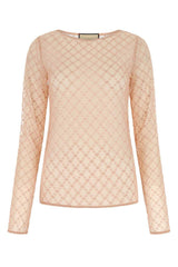 Gucci Embroidered Mesh Top - Women - Piano Luigi