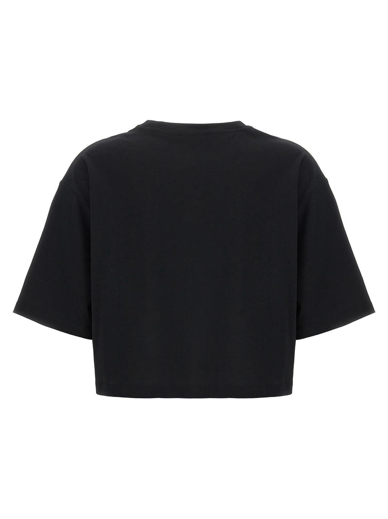 Balmain Logo Cropped T-shirt - Women - Piano Luigi