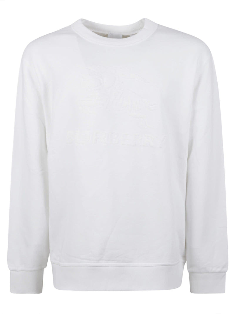 Burberry Logo Embroidered Rib Sweatshirt - Men - Piano Luigi