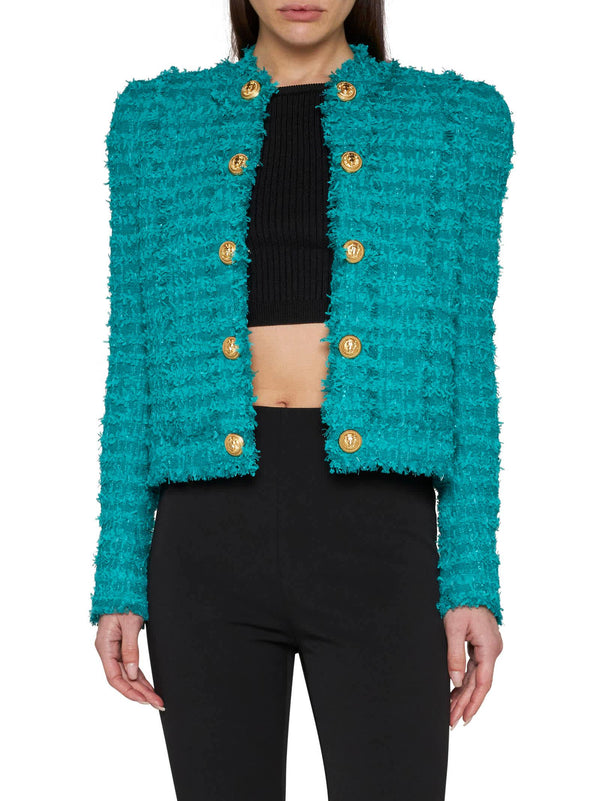 Balmain Tweed Jacket - Women - Piano Luigi