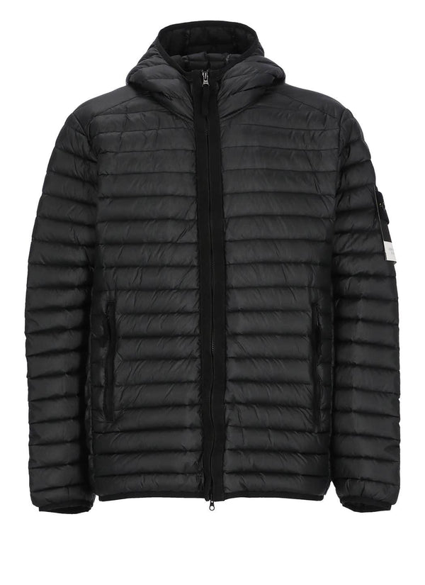 Stone Island Padded And Quilted Jacket With Logo - Men - Piano Luigi