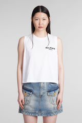 Balmain T-shirt In White Cotton - Women - Piano Luigi