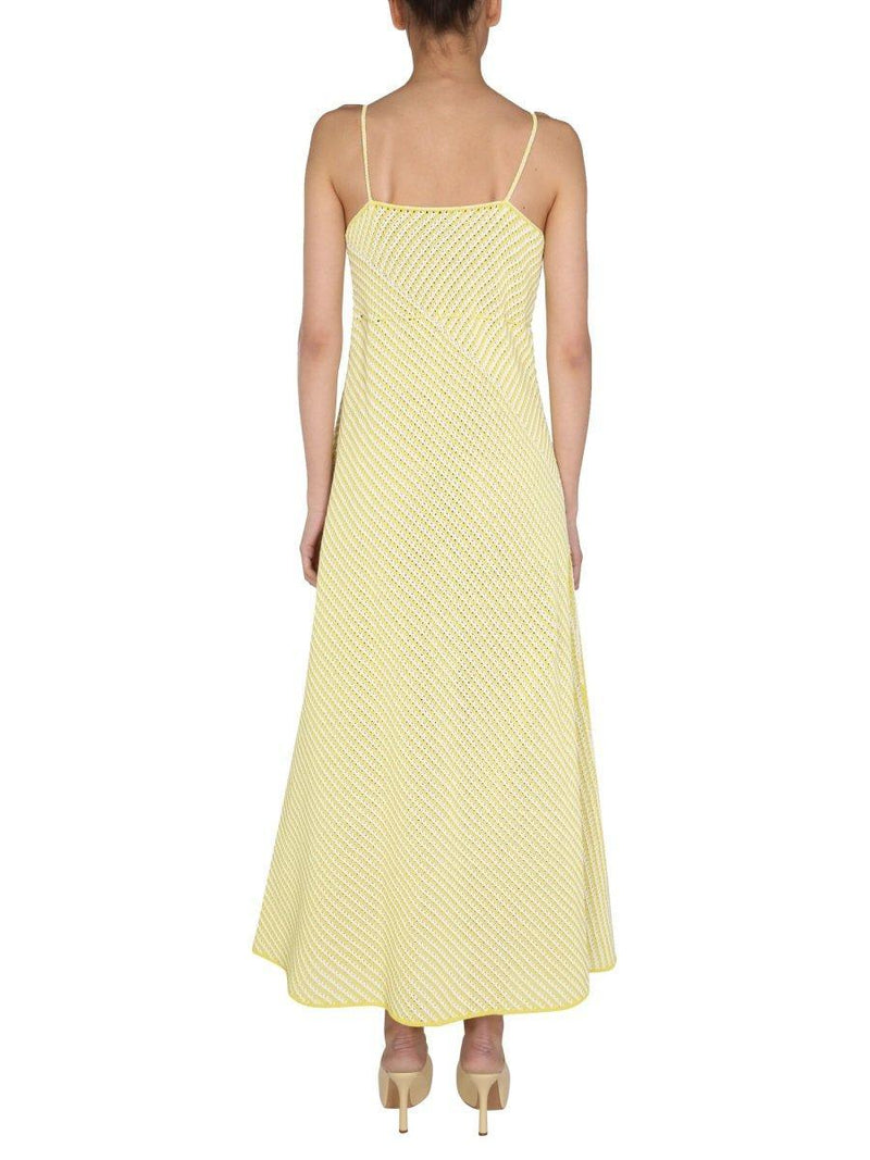 Bottega Veneta Sleeveless Knitted Maxi Dress - Women - Piano Luigi