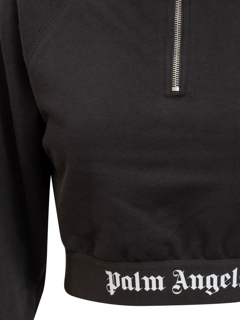 Palm Angels Hoodie With Logo - Women - Piano Luigi