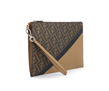 Fendi Logo-detailed Diagonal Zipped Pouch - Men - Piano Luigi