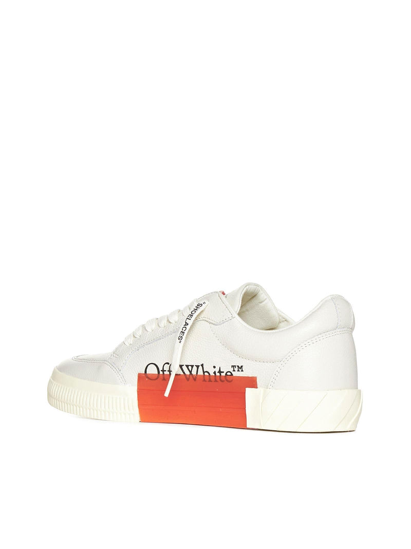 Off-White Low Vulcanized Leather Sneakers - Women - Piano Luigi