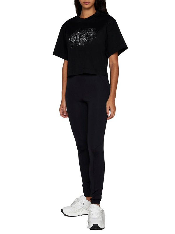 Off-White T-shirt In Black Cotton - Women - Piano Luigi