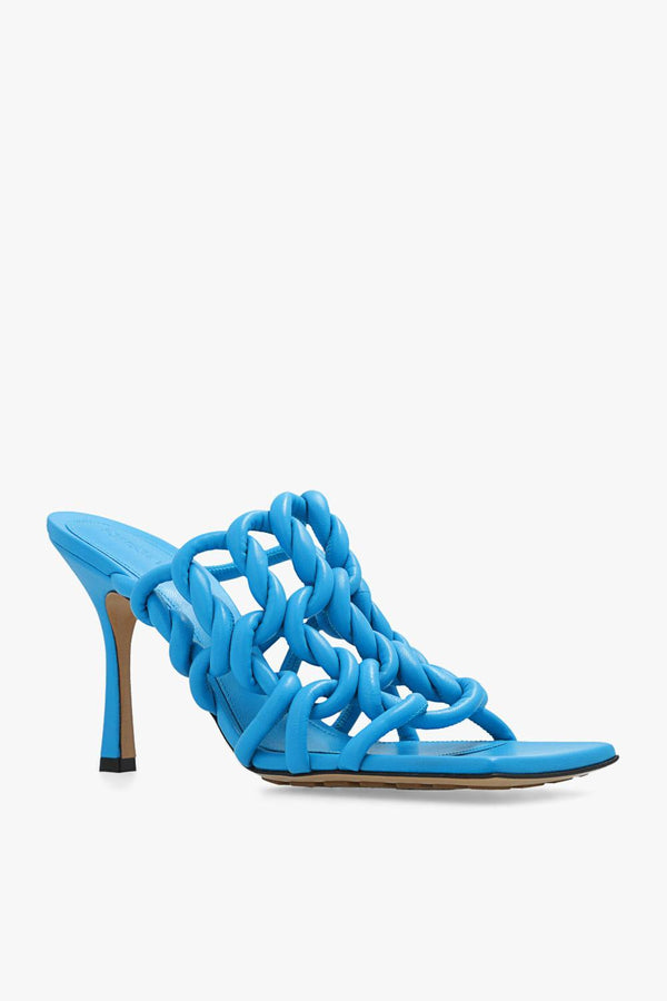 Bottega Veneta Stretch Twist Stretch Sandal Blue - Women - Piano Luigi