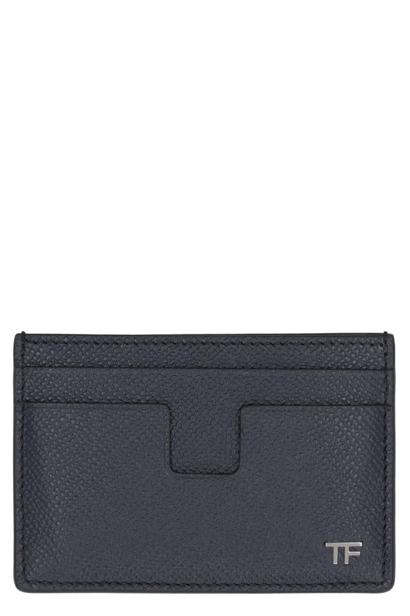 Tom Ford Logo Detail Leather Card Holder - Men - Piano Luigi