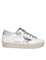 Golden Goose Hi Star Sneakers In White Leather - Women - Piano Luigi