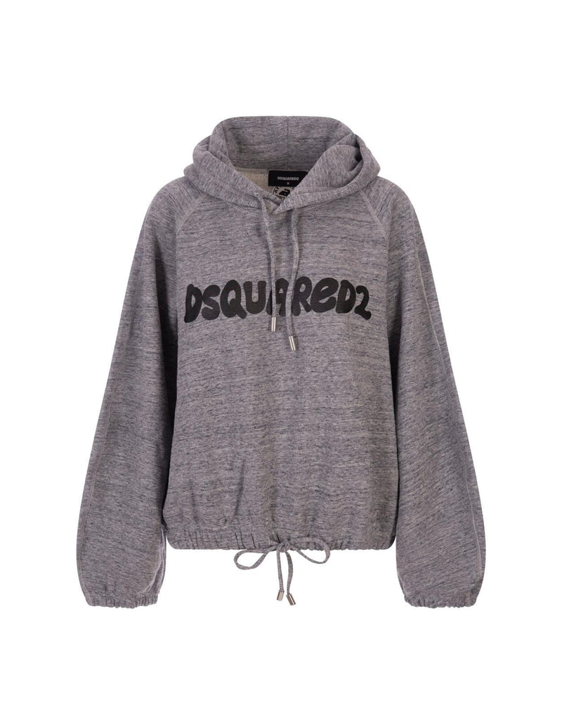 Dsquared2 D2 Onion Hoodie In Grey - Women - Piano Luigi