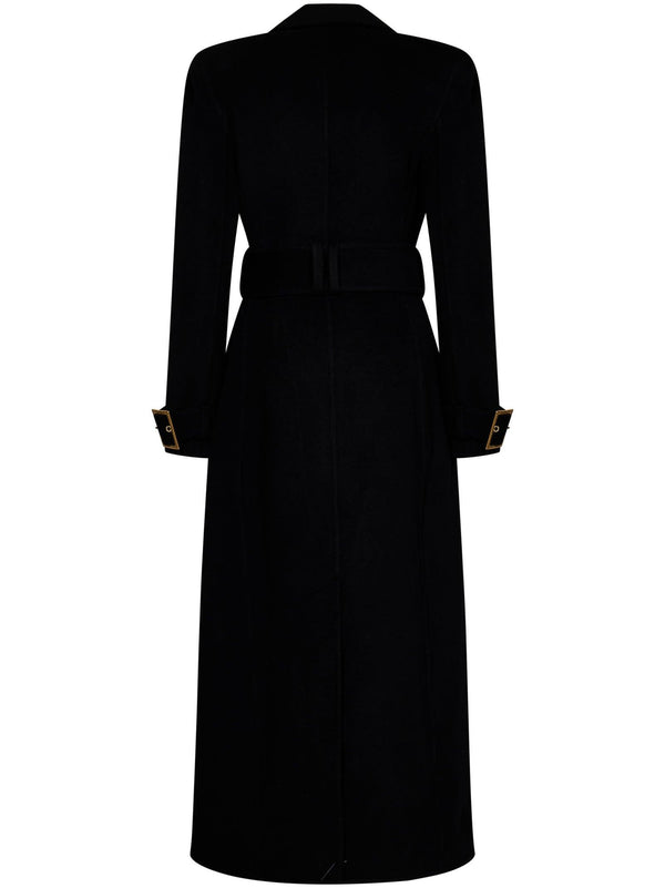 Balmain Long Coat With Belt - Women - Piano Luigi