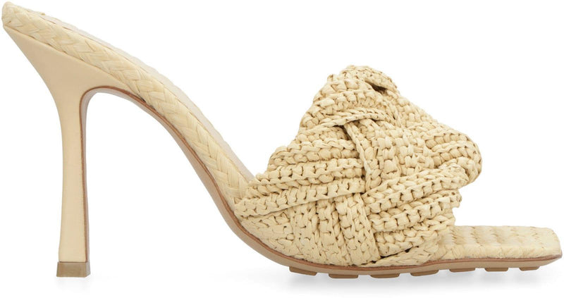 Bottega Veneta Lido Raffia Mules - Women - Piano Luigi