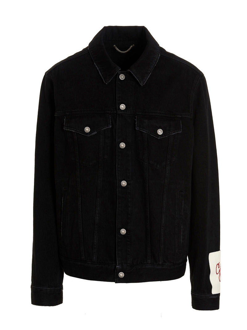 Golden Goose Logo Patch Denim Jacket - Men - Piano Luigi