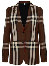 Burberry Checked Tailored Blazer - Women - Piano Luigi