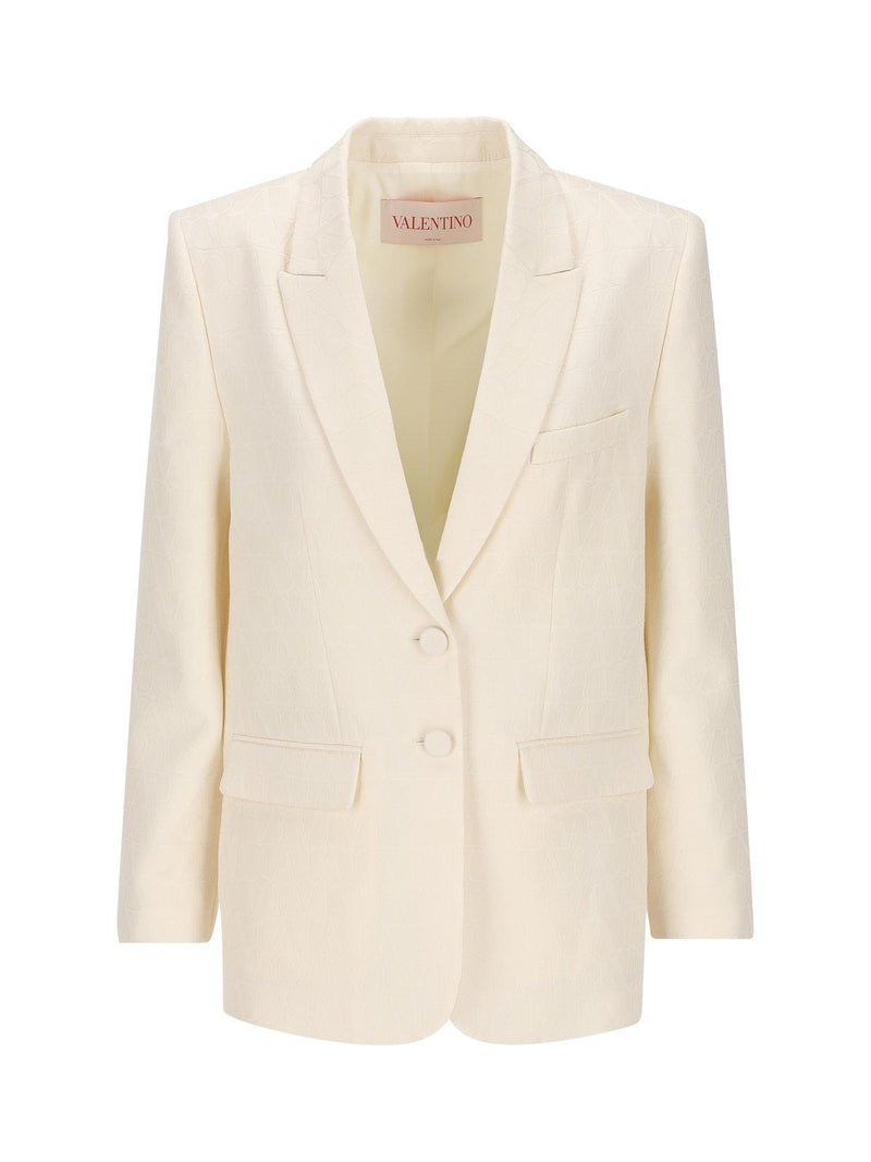 Valentino Toile Iconographe Straight Hem Blazer - Women - Piano Luigi