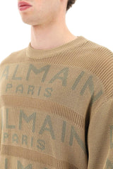 Balmain Oversized Cotton Logo Sweater - Men - Piano Luigi