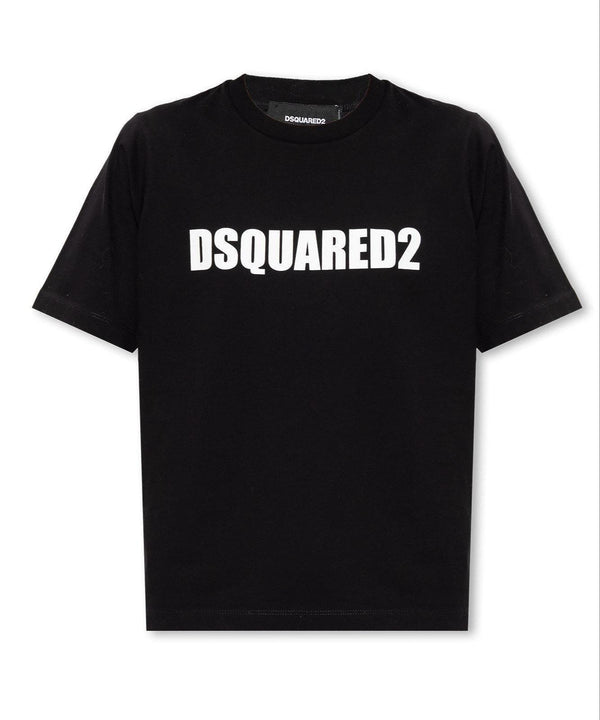 Dsquared2 Logo Printed Crewneck T-shirt - Women - Piano Luigi