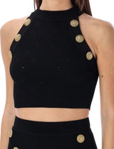 Balmain 6-button Knit Tank Top - Women - Piano Luigi