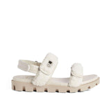 Christian Louboutin Lock Wool Shearling Sandals - Women - Piano Luigi