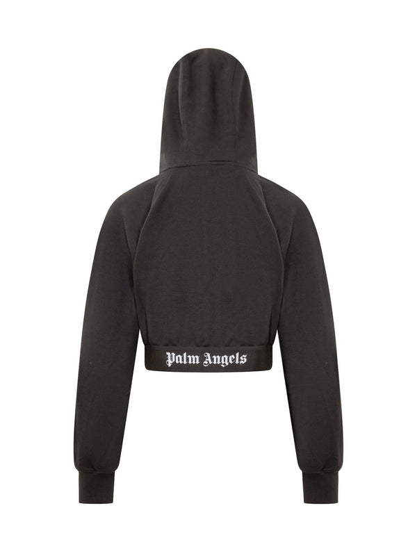 Palm Angels Hoodie With Logo - Women - Piano Luigi