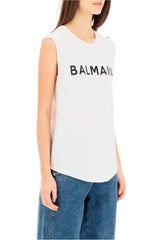 Balmain Cotton Tank Top - Women - Piano Luigi