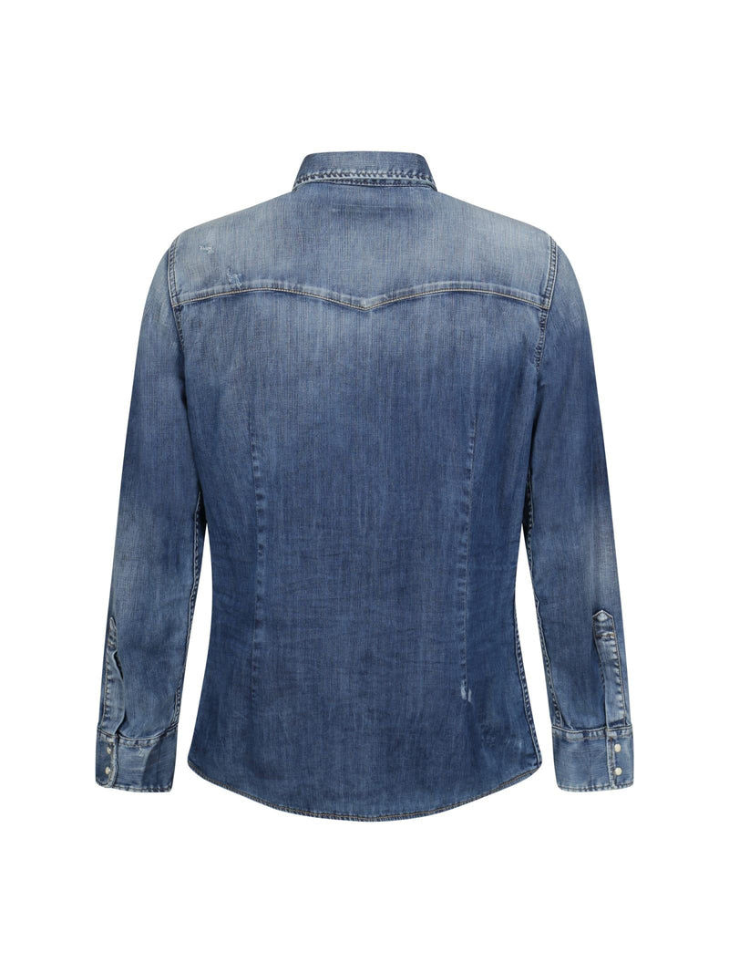 Dsquared2 Stone Washed Denim Shirt - Men - Piano Luigi