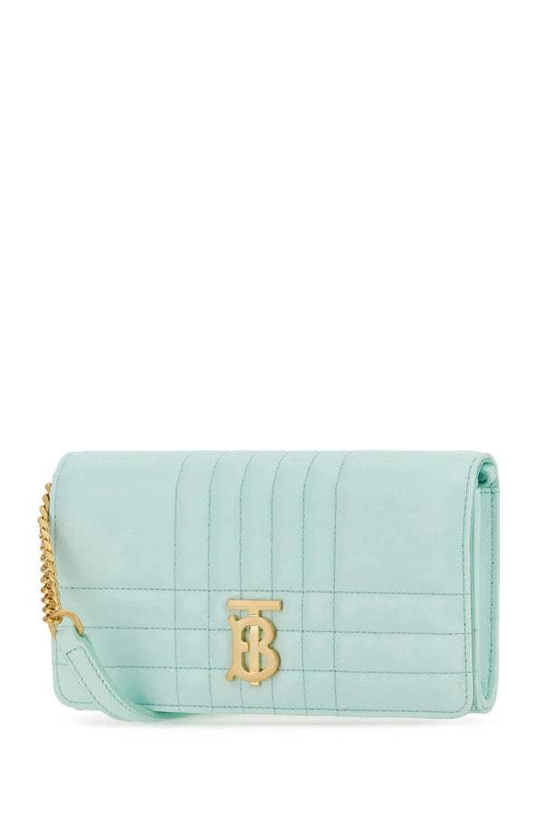 Burberry Sea Green Leather Lola Wallet - Women - Piano Luigi