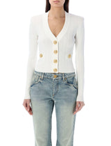 Balmain Gold Buttons Knit Cardigan - Women - Piano Luigi