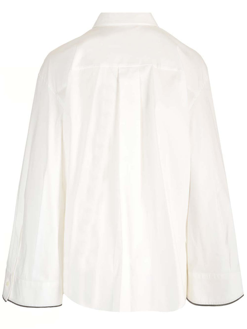 Brunello Cucinelli Stretch Popeline Shirt - Women - Piano Luigi