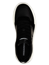Dsquared2 Black And White Calf Leather Sneakers - Men - Piano Luigi