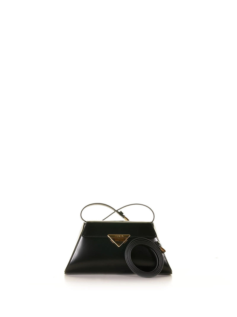 Prada Medium Handbag In Brushed Leather - Women - Piano Luigi