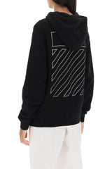 Off-White Hoodie With Back Embroidery - Women - Piano Luigi