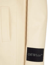 Off-White Ivory Single-breasted Jacket With Applications - Women - Piano Luigi