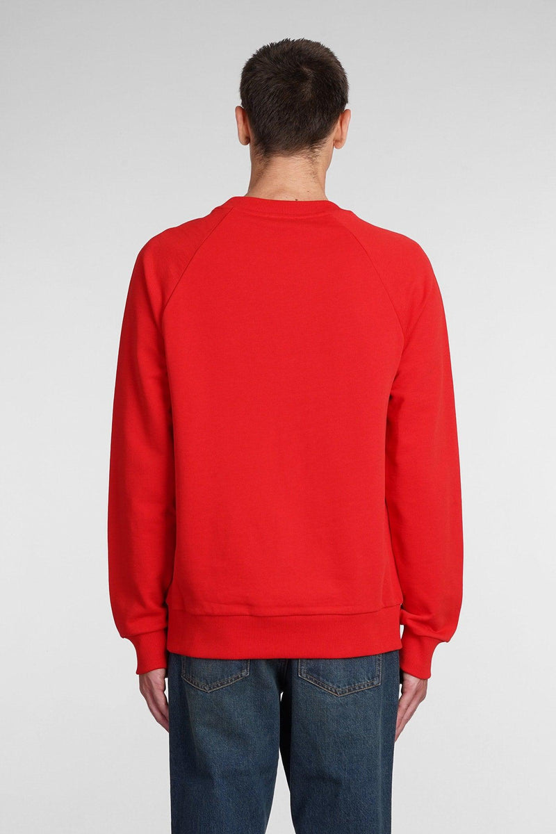 Balmain Sweatshirt In Red Cotton - Men - Piano Luigi