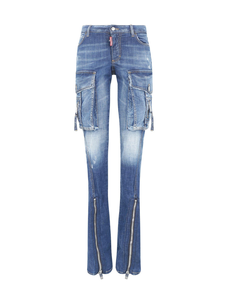 Dsquared2 Indigo Blue Stretch-cotton Denim Jeans - Women - Piano Luigi