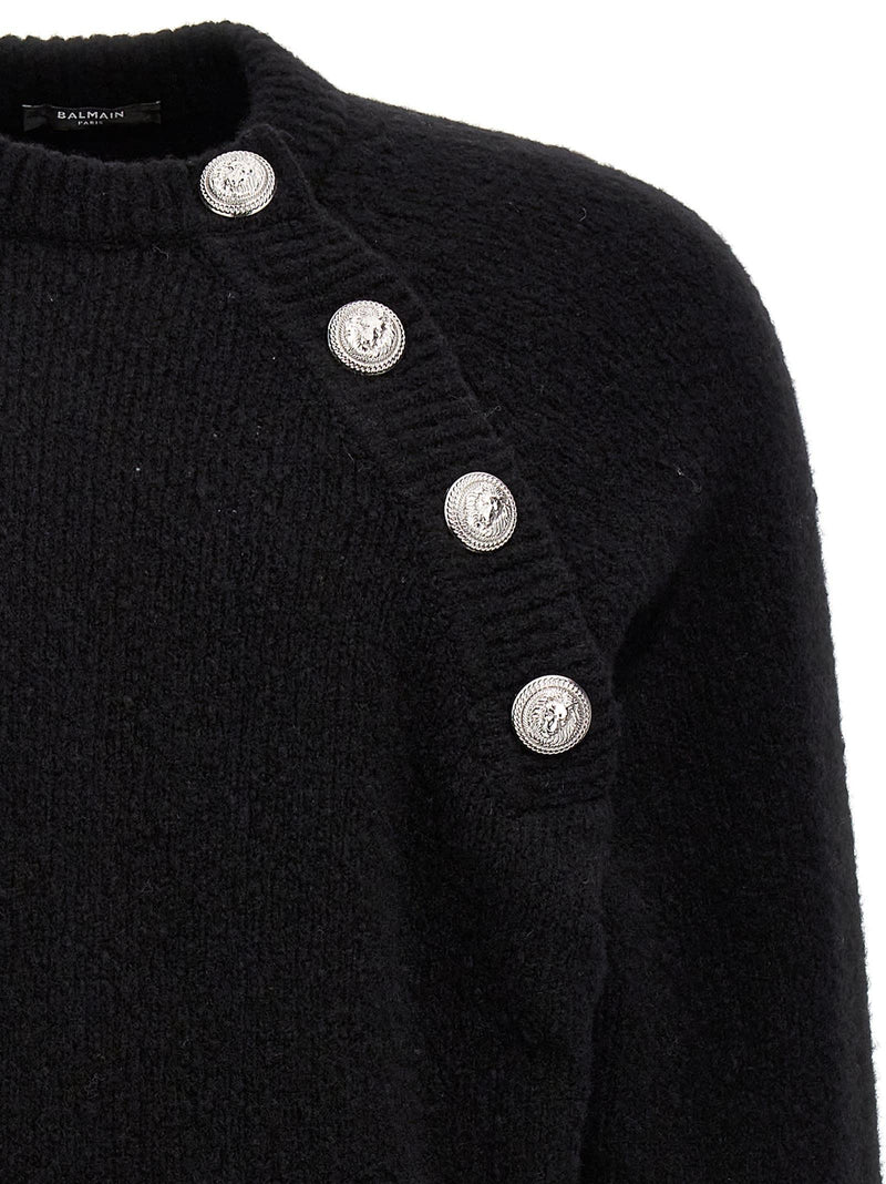 Balmain Logo Button Sweater - Men - Piano Luigi