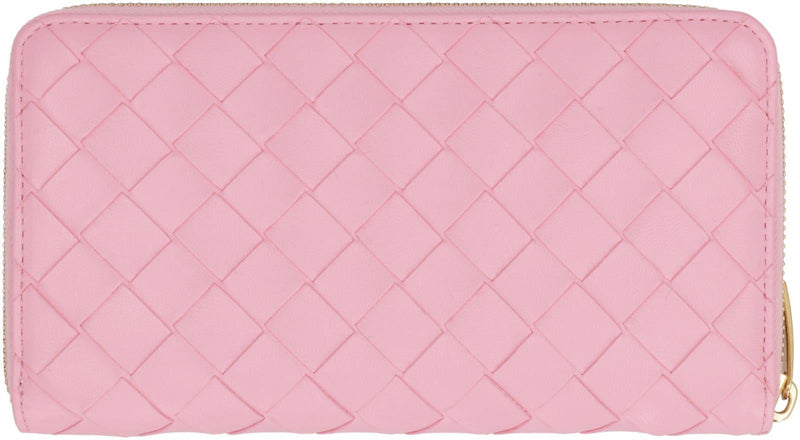 Bottega Veneta Leather Zip-around Wallet - Women - Piano Luigi