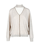 Brunello Cucinelli Womens Beige Sweater - Women - Piano Luigi