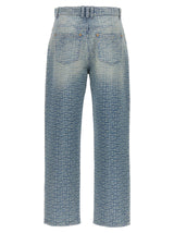 Balmain monogram Jeans - Women - Piano Luigi