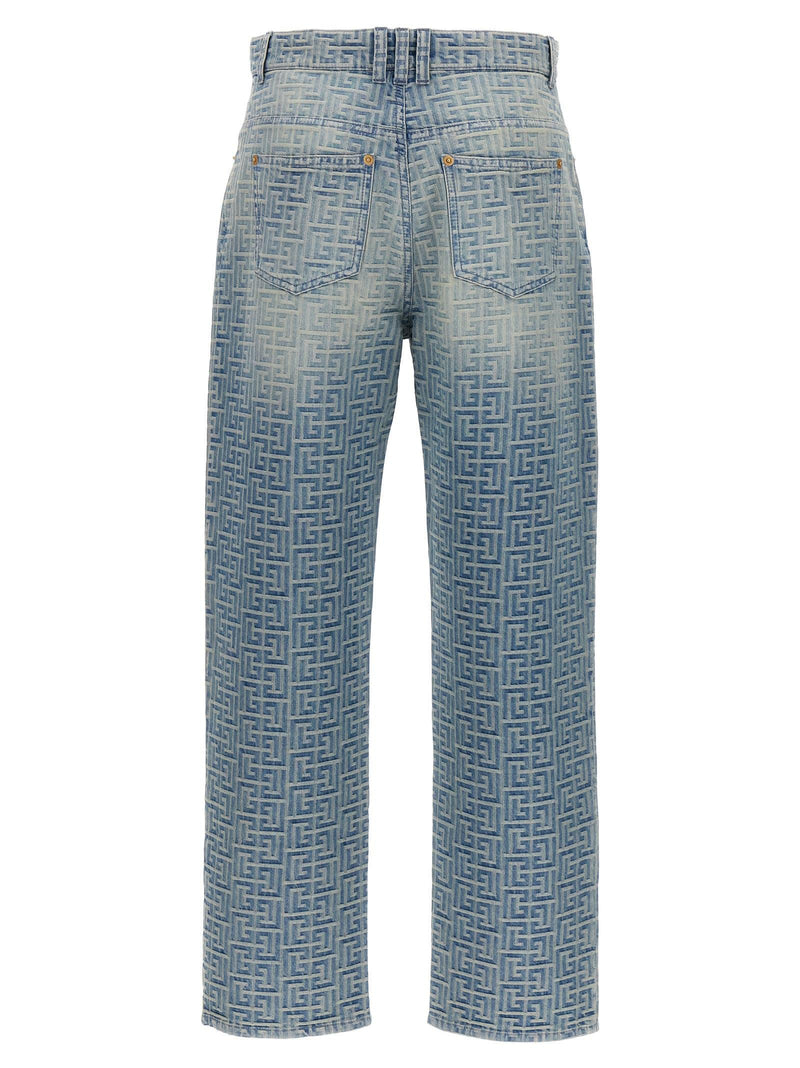 Balmain monogram Jeans - Women - Piano Luigi