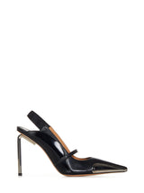 Off-White Pointed Toe Singback Pumps - Women - Piano Luigi