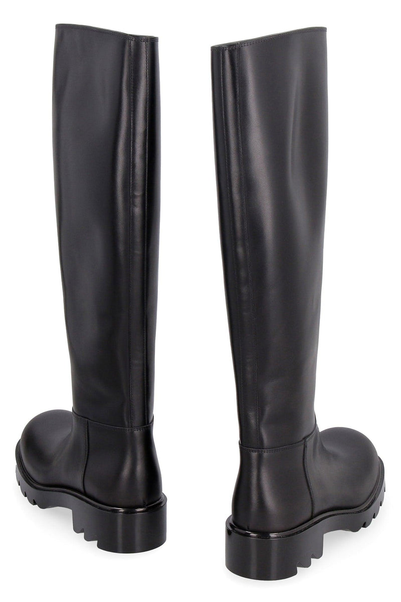 Bottega Veneta Strut Leather Boots - Women - Piano Luigi