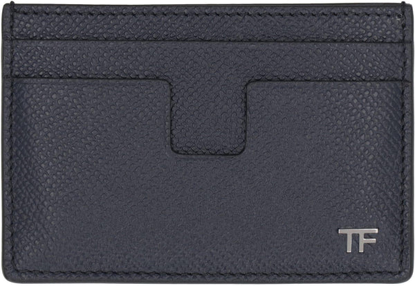 Tom Ford Logo Detail Leather Card Holder - Men - Piano Luigi