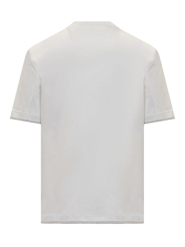 Brunello Cucinelli Jersey T-shirt With Ribbed Hem - Men - Piano Luigi