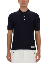 Balmain Polo With Logo Patch - Men - Piano Luigi