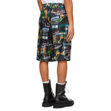 Givenchy Motel Print Silk Shorts - Men - Piano Luigi